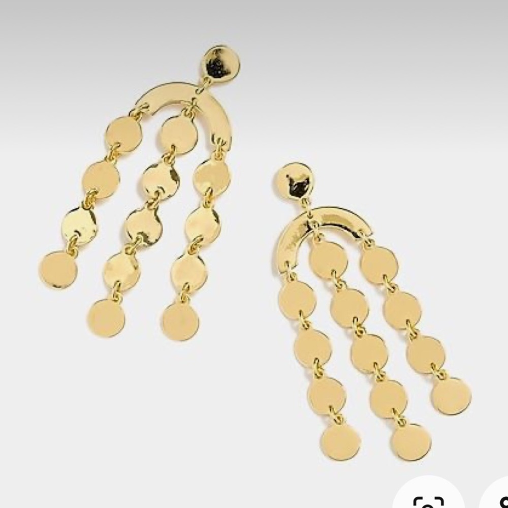 J.Crew Gold Dangle Statement Earring - image 1